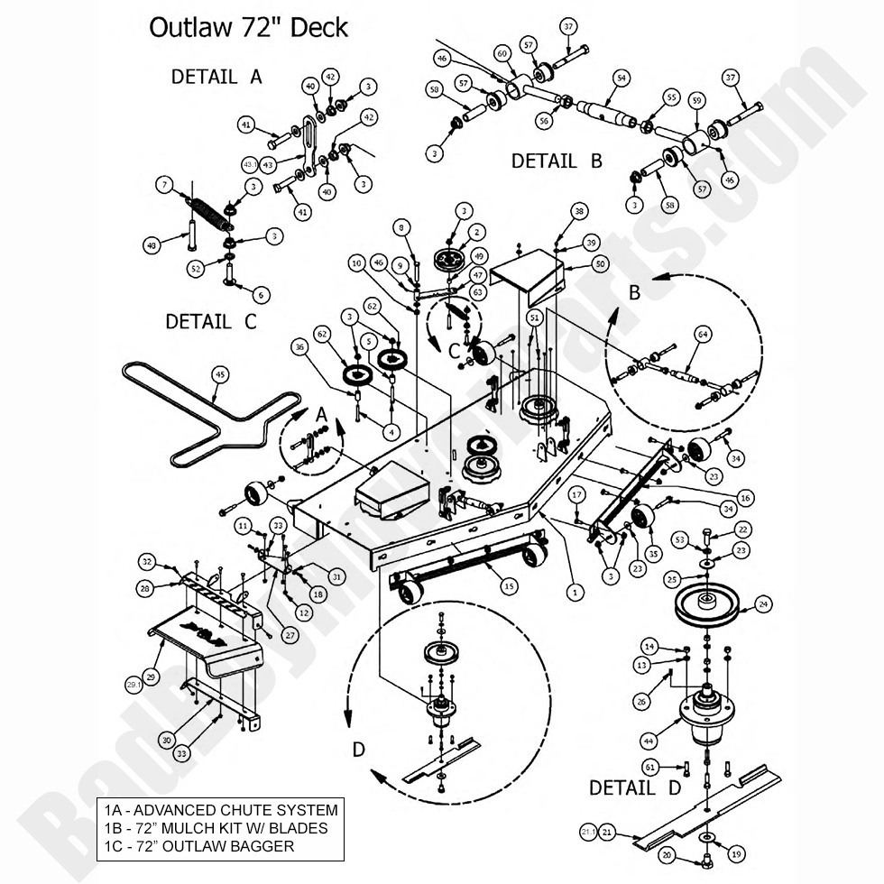 2017 Outlaw & Outlaw Extreme - 72" Deck Assembly